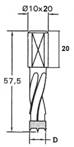 Сверла для глухих отверстий L=57,5мм